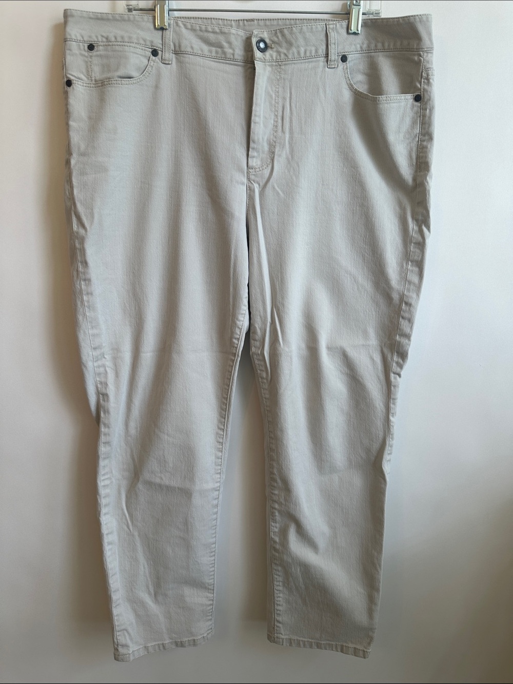 Talbots Heritage Women's Ankle Jeans in Light Stone - Picture 1 of 8